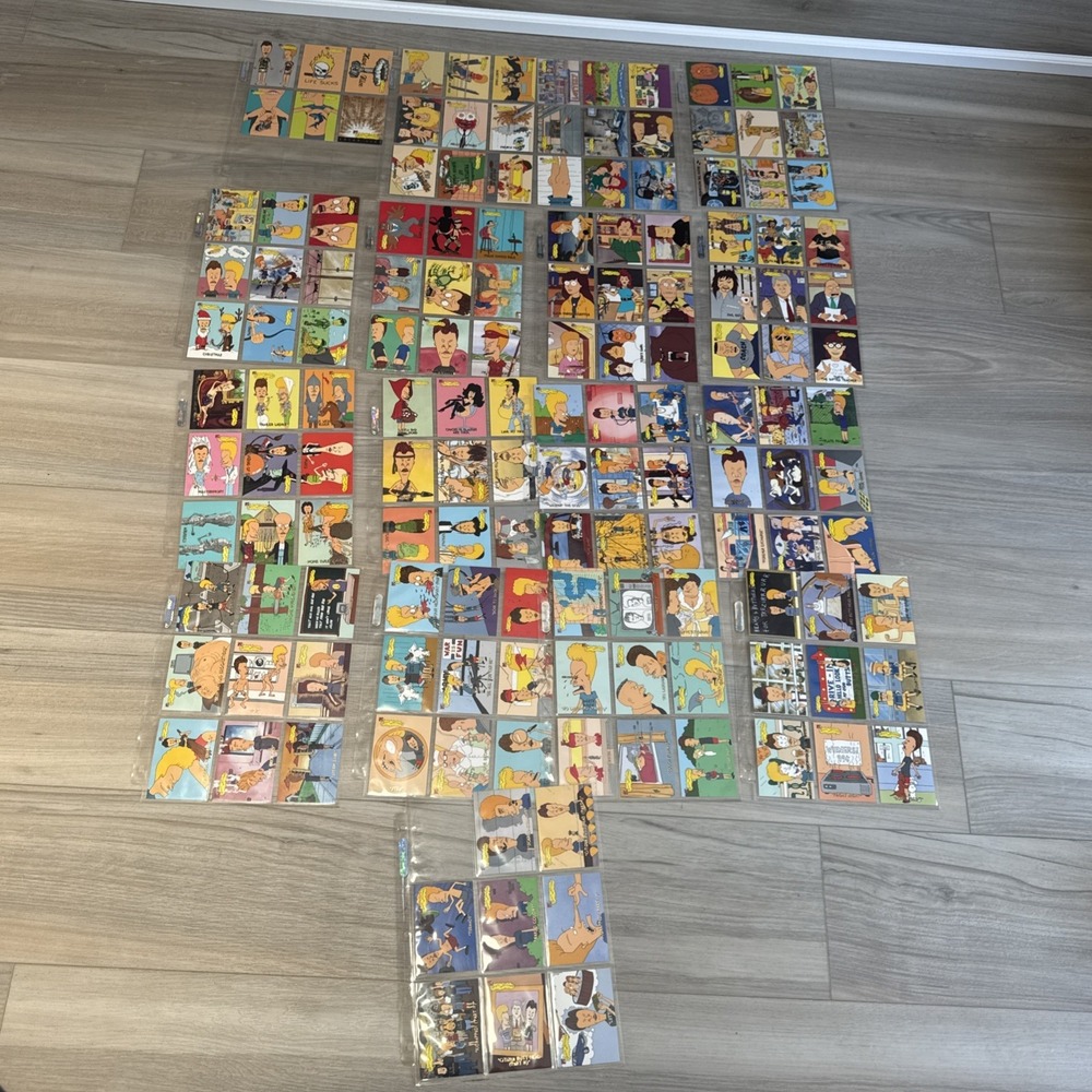 1994 Fleer Ultra Beavis And Butthead Card Lot Of 149‎ In Plastic Sleeves